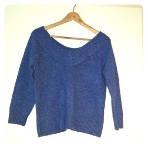 Baby blue boat neck sweater